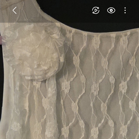 HYFVE White Lace Mini Dress With A Captivating Back Plunge - Picture 5 of 6